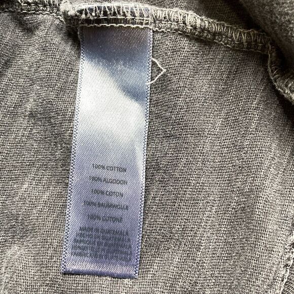 Patch Rag Slub Le Cote Gray Pocket Alternative Apparel Dress Womens Large - Picture 14 of 16